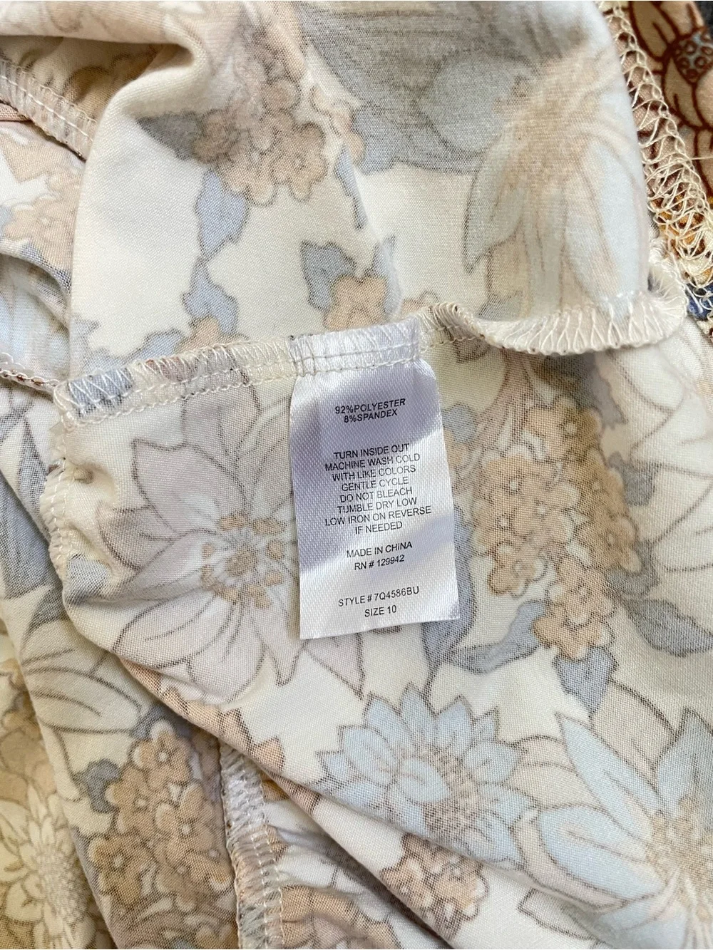 Btween Girls Floral Tiered Dress Size 10 Flutter Sleeve Casual Summer